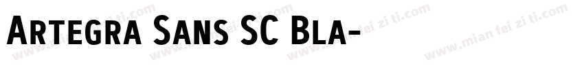 Artegra Sans SC Bla字体转换